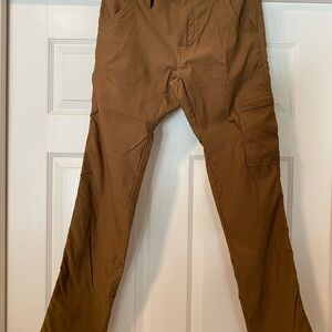 Prana Brown Cargo Pants Straight Leg